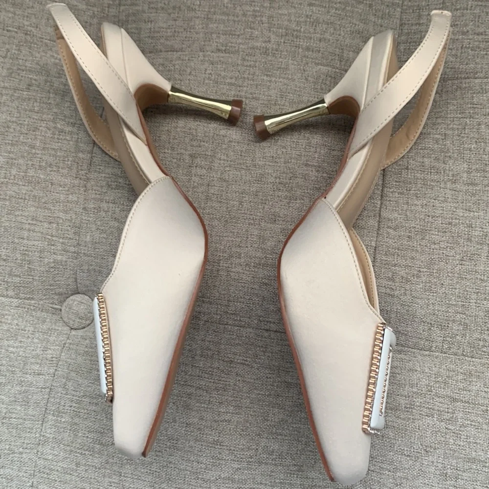 Bridal stiletto heels white - Picture 3 of 6